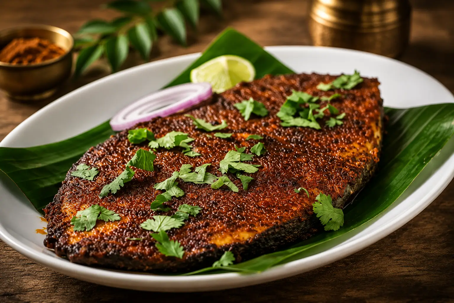 fresh fish fry, coastal
          Karnataka style